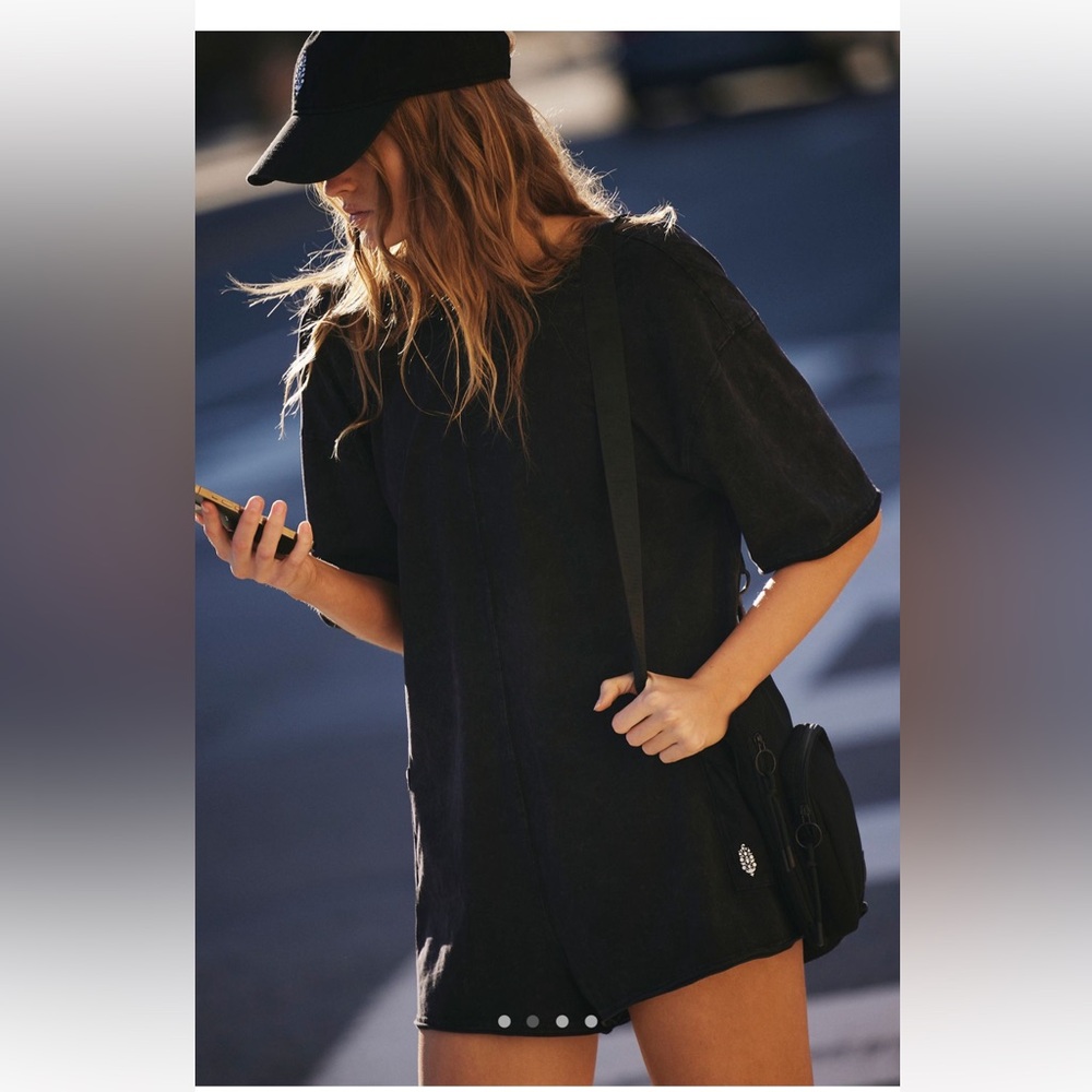 Free People tee Playsuit Romper